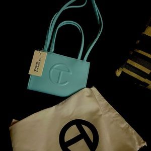 NWT Telfar Pool Blue Small Shopping Bag